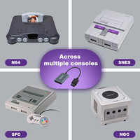 Convertisseur Bitfunx N64 720P HD S-video SV/AV HDTV pour N64 SNES SFC NGC avec commutateur de format d'image, accessoires de jeu rétro