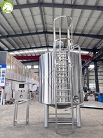 Cuve de Fermentation de Yaourt en Acier Inoxydable de Qualité Alimentaire 5KL avec Agitateur Ancre, Équipement Commercial de Traitement Laitier
