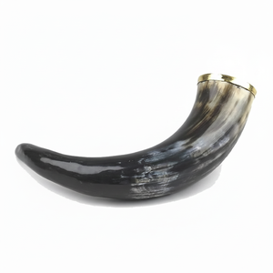 Cuerno natural pulido de buey/vaca vikingo auténtico de alta calidad logotipo personalizado cuerno para beber cerveza respetuoso con el medio ambiente elaborado - Product Image 1