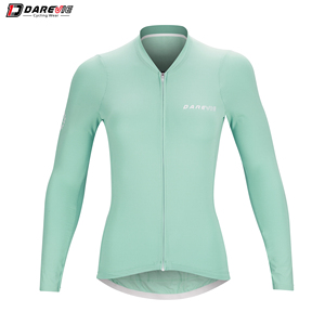 Maillot <span class=keywords><strong>de</strong></span> cyclisme pour femmes Darevie, manches longues, respirant, chemises <span class=keywords><strong>de</strong></span> vélo <span class=keywords><strong>de</strong></span> route pour femmes, hauts <span class=keywords><strong>de</strong></span> cyclisme slim - Product Image 2