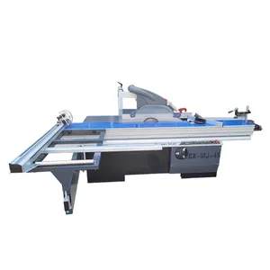 Chinese factory sales woodworking machinery MDF board panel saw 5.5kw lifting slide table saw