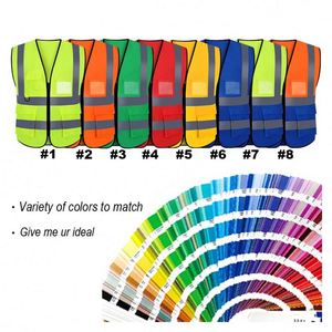 Chaleco Reflectante Personalizable para Construcción, Jardinería, Saneamiento, Tráfico y Seguridad, con Múltiples Bolsillos - Product Image 3