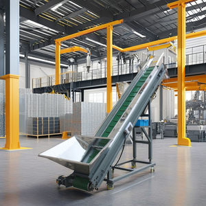 Elevatore con Tramoggia per Spostare dal Miscelatore al Nastro Trasportatore Alimentatore - Product Image 1