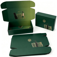 Boîte en carton couleur personnalisée, emballage pliable en carton ondulé pour l'expédition de cosmétiques pour petites entreprises
