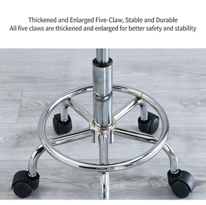 Wholesale Adjustable Hydraulic <b>Round</b> Roller Pedicure <b>Stool</b> Chair With Wheels Beauty Salon Technician Massage Table Living Room - Product Image 5