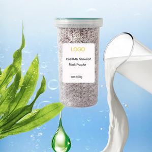 Maschera Viso in Polvere di Alghe Marine 400g, Maschera Illuminante Effetto Seta e Latte OEM - Product Image 5