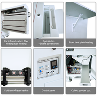 Baiyin Automatic 60cm Vertical DTF Powder Shaker and Dryer Machine avec four pour imprimante DTF 24 pouces