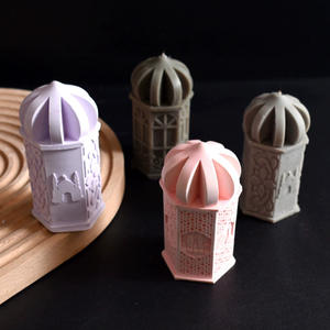 Moule en silicone YS pour <span class=keywords><strong>bougie</strong></span> d'aromathérapie, architecture arabe, pilier hexagonal, château, DIY, <span class=keywords><strong>maison</strong></span> <span class=keywords><strong>de</strong></span> temple ancien du Moyen-Orient, plâtre - Product Image 6