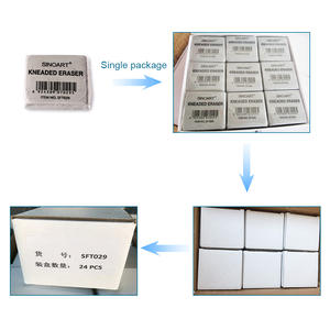 Inoart – grandes gommes à dessin en caoutchouc gris, gomme écologique pour le nettoyage des dessins et le Pastel - Product Image 6