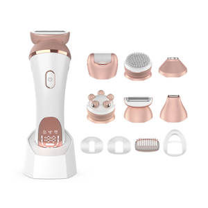 7-In-1 Body Hair Trimmer 5-In-1 Lady Shaver Met Elektrische Epilator Ipx6 Waterdicht Wasbaar Slijp De Voeten Pincet - Product Image 1