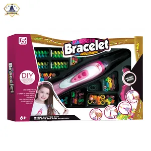 Sıcak satış DIY elektrikli oyna pretend kiti takı boncuk örgü saç peruk oyuncak seti kızlar için