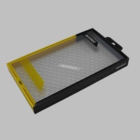 Fabricant vietnamien, matériaux recyclés, couverture transparente en PET, étui de téléphone suspendu pour la vente au détail, support pour appareil photo, emballage en papier, téléphone portable