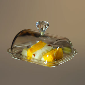 Cổ điển Acrylic bơ pho mát lưu trữ Crisper hộ gia đình nhà bếp Baking công cụ thực phẩm lưu trữ món tráng miệng <span class=keywords><strong>container</strong></span> cho Baking Set - Product Image 1