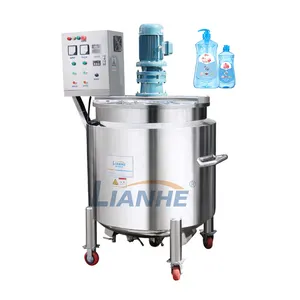 Factory Liquid Soap Mixer Stirrer Machine Dishwashing Production Shampoo Liquid Detergent Making Machine