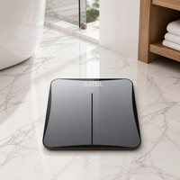 Balance électronique de pesée corporelle, balance de salle de bain numérique avec écran LED, plateforme en verre pour la maison, fournisseur OEM ODM d'usine