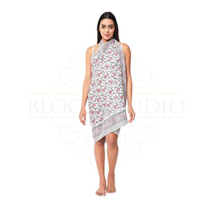 Pareo de Algodón con Estampado Artesanal a Precio de Mayoreo para Mujer, Ligero, para Usar como Cubrebañador, Ropa de Playa y Resort para el Verano - Product Image 2