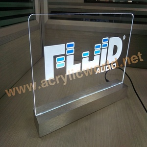 Panneau publicitaire LED personnalisé avec logo gravé au laser, panneau LED en acrylique éclairé pour la promotion des entreprises - Product Image 4
