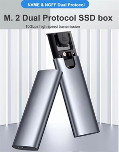 M.2 sabit disk kutu nvme,M.2 NVMe PCIe harici taşınabilir SSD tip-c 3.1 HDD NVMe SSD durumda, NVME NGFF M.2 SSD durumda USB 3.1 - Product Image 2