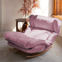 Fauteuil inclinable à bascule au design rétro, luxe léger, pour salon, balcon, petit appartement, mobilier de maison