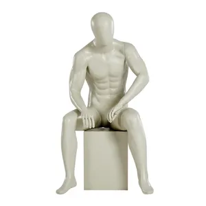 Barato maniquí masculino de cuerpo completo sentado posición para la venta tienda