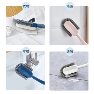 <b>Soft</b> Bristle <b>Shoe</b> Brush Gentle Cleaning For Home Use With Plastic Bristles And Ergonomic Handle - Product Image 2