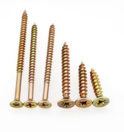 Thép không gỉ Kích thước đầy đủ tùy chỉnh mặt bích đầu tròn đầu hình bầu dục inch màu vàng kẽm mận cấu trúc gỗ xây dựng vít - Product Image 3