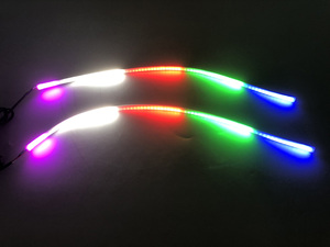 MISUN Striscia LED RGB per Cofano Auto, Luce Diurna RGBW DRL per Fari <span class=keywords><strong>Porsche</strong></span> Cayenne e Altri <span class=keywords><strong>Accessori</strong></span> per Illuminazione Auto - Product Image 2