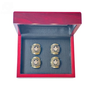 Lot de 4 bagues de championnat des Maple Leafs de <span class=keywords><strong>Toronto</strong></span> 1962 1963 1964 1967, bague de fan de hockey de la LNH, sertie de zircons, vente en gros - Product Image 4