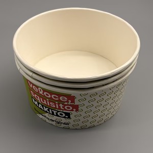 Bol à soupe de nouilles biodégradable, jetable, à paroi simple, avec logo personnalisé pour emballage à emporter - Product Image 5