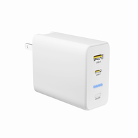 Banco de Energía Portátil con Tecnología GaN, Venta al Por Mayor de Fábrica, Carga Rápida Tipo-C y USB-A, Resistente al Agua, PD45W 20W 5000mAh, Enchufe de CA, Uso en Exteriores
