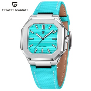 Reloj de Cuarzo para Hombre PAGANI DESIGN 2025 de 37 mm, Marca de Primera Calidad, Cristal de Zafiro con Revestimiento AR, Reloj de Negocios con Correa de Cuero Genuino - Product Image 1