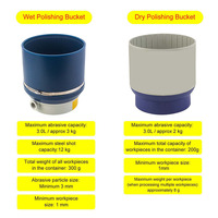 Mesin Pemoles Perhiasan Multifungsi 3-in-1 dengan Tabung Magnetik, Ember Basah/Kering, Mesin Pemoles Profesional Buatan China