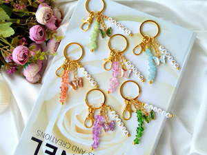 Llavero Personalizado con Iniciales y Mariposa <span class=keywords><strong>Transparente</strong></span> Estilo Boho para Uso Diario, Venta al Por Mayor - Product Image 1
