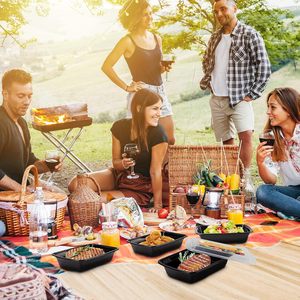 Boîte à lunch jetable en gros, compatible micro-ondes, lavable au lave-vaisselle, logo personnalisable, anti-fuite, pour usage en restaurant, contenant alimentaire à emporter - Product Image 5