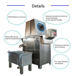 Inyector de carne eléctrico de alta eficiencia/máquina inyectora de salmuera de CARNE/máquina de inyección de solución salina de carne - Product Image 6