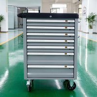 Armoire à outils roulante Lutro à 7 niveaux + kit d'outils d'entretien mécanique de 305 pièces