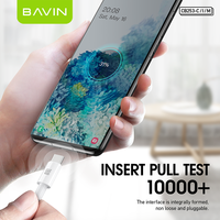 Câble de charge rapide et de données Micro USB Type C pour téléphone portable, 1m, 1.2m, 2m, TPE, prix de gros usine Bavin, CB253