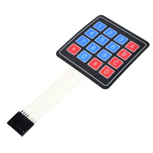 Módulo de botón 4x4 de 16 teclas, Interruptor táctil, teclado de matriz de membrana 4x4, microcontrolador de expansión externa, teclado de control externo