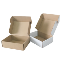 Logo personnalisé Emballage du produit Boîte en carton ondulé blanc de couleur originale Boîte en carton d'expédition en carton kraft