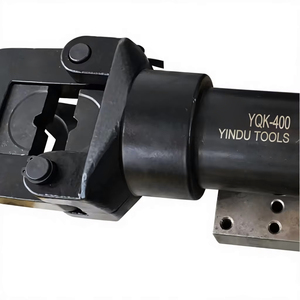 เครื่องมือจีบสายไฟไฮดรอลิก YQK-400 ขนาด 16 AWG แบบเข้าด้านหน้า สำหรับสายเหล็ก คุณภาพอุตสาหกรรม พร้อมด้ามจับเคลือบสีฝุ่นแบบนุ่ม - Product Image 2
