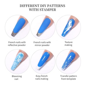 NATO ABBASTANZA Trasparente Del Silicone Stamper Nail Polish Gel di Stampa Trasferimento di Strumenti Gelatina Nail Stamper con Raschietto - Product Image 6