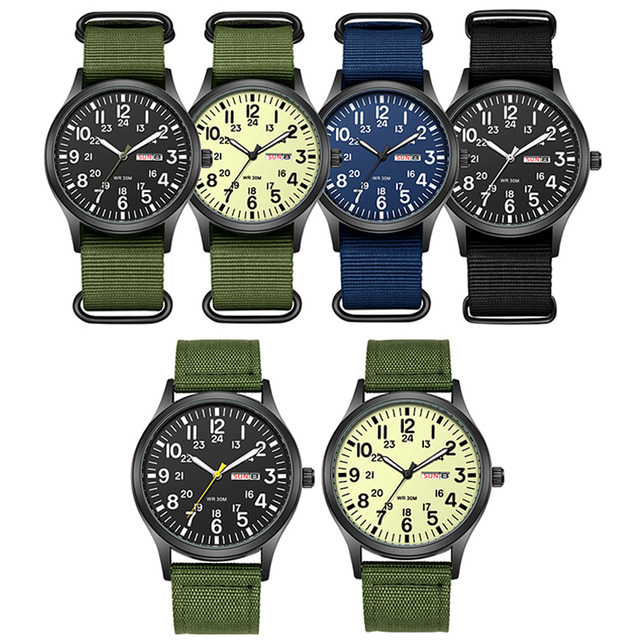 Classic Men's Sports Nylon Quartz Watches Wholesale