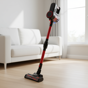 Aspirateur à manivelle Cyclone, aspiration 12000PA, 2 vitesses, 4 outils, alimenté par batterie, éclairage LED, pliable, pour tapis et maison - Product Image 2