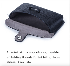 Ando Bag – Mini porte-monnaie en cuir de vache véritable pour femme, pochette de cou, porte-cartes et clés avec sangle - Product Image 5