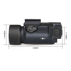 Chất lượng tốt nhất 15-0158 chiến thuật đèn pin quang học Torch với hằng số/momentary/Nhấp nháy chức năng săn bắn dẫn ánh sáng - Product Image 4