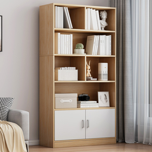 Estantería de Oficina Europea, Muebles Nórdicos Modernos, Estanterías de MDF para Biblioteca Escolar, Librerías Económicas con Puerta - Product Image 6