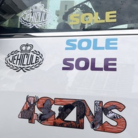 Autocollants de voiture personnalisés de haute qualité, résistants à l'eau et aux UV, lettrage de voiture, autocollants en vinyle, autocollants pour pare-brise de voiture