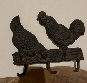Paese fattoria in ghisa gancio di pollo gallina e gallo 3 ganci appendiabiti <span class=keywords><strong>per</strong></span> <span class=keywords><strong>strofinacci</strong></span> <span class=keywords><strong>per</strong></span> la decorazione della parete della cucina di casa - Product Image 3