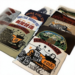 เสื้อยืดผู้ชายคอตตอนวินเทจคุณภาพสูงแบบสั่งทำพิเศษ OEM น้ำหนัก 180 กรัม ถักทออย่างดี ระบายอากาศได้ดี แห้งเร็ว - Product Image 3