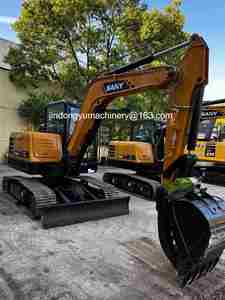 Excavatrice sur chenilles hydraulique d'occasion SY60C 6 tonnes d'origine SANY SY60C avec moteur et pompe Yanmar en vente chaude - Product Image 2